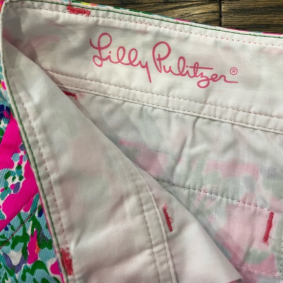 Lilly Pulitzer Pop Pink Southern Charm Callahan Shorts 4 RARE EUC - Picture 5 of 6